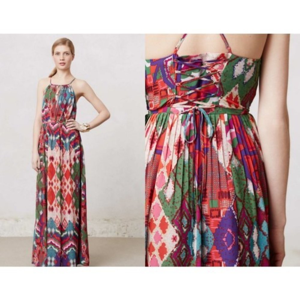 Anthropologie Maeve Tarana Maxi Dress
